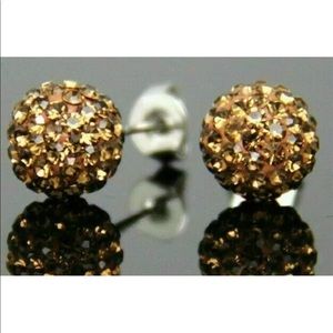 💖 Disco Ball Gold Earrings NEW